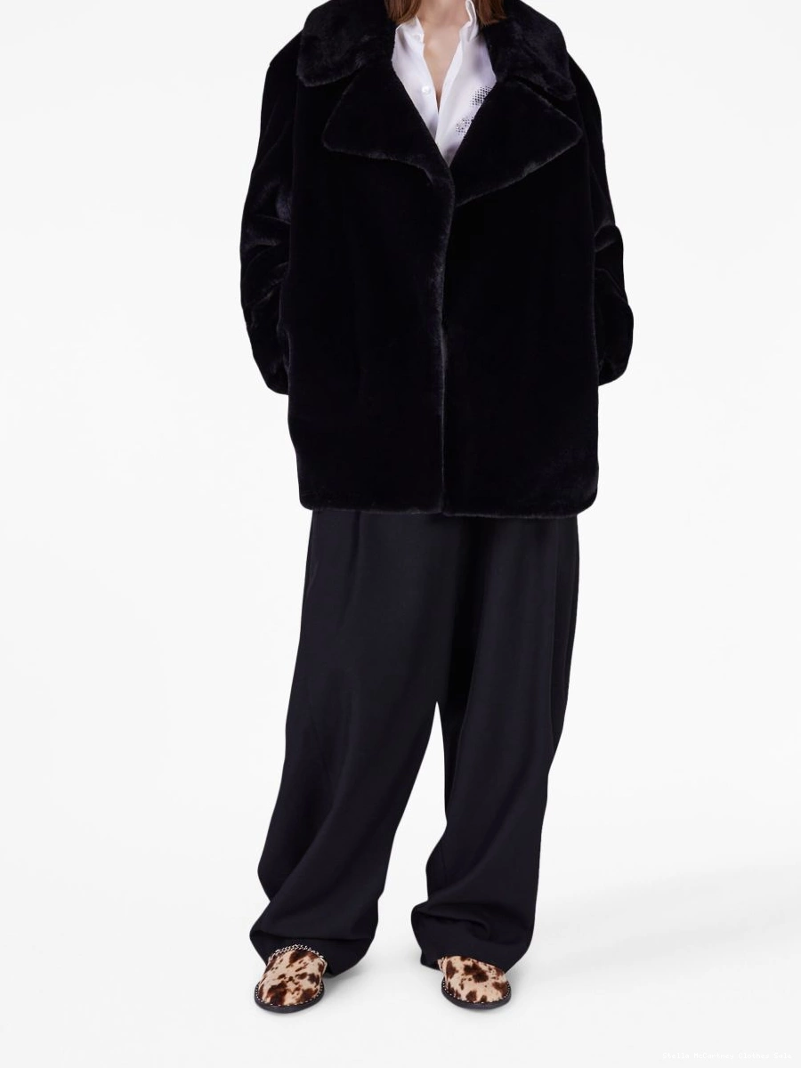 Affordable Women Teddy Plush faux-fur jacket Stella McCartney 0805